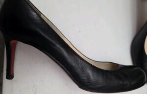 Authentic Christian Louboutin Size 40 Black Women's Heels Upgraded With Vibram